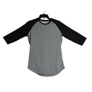 ALPHALETE Grey Black Performance Fit Compressed‎ Shirt Womens Medium